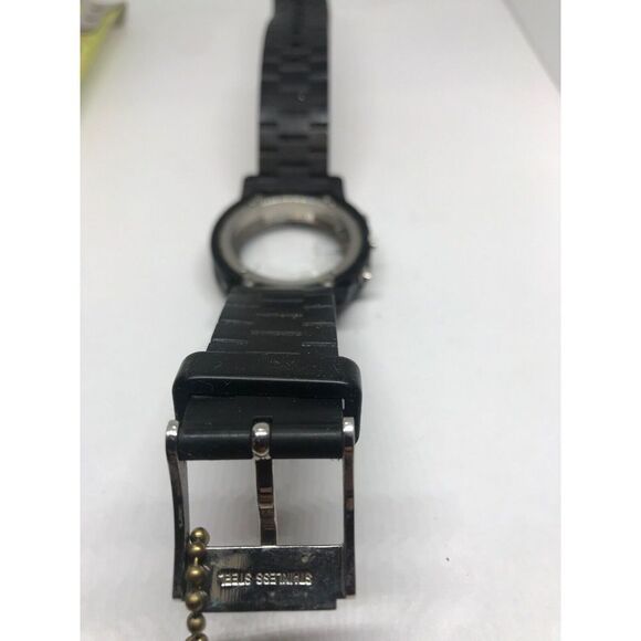 Authentic Michael Kors Rubber Watch Band 20mm Bracelet Case Used Parts T412 - Picture 4 of 4